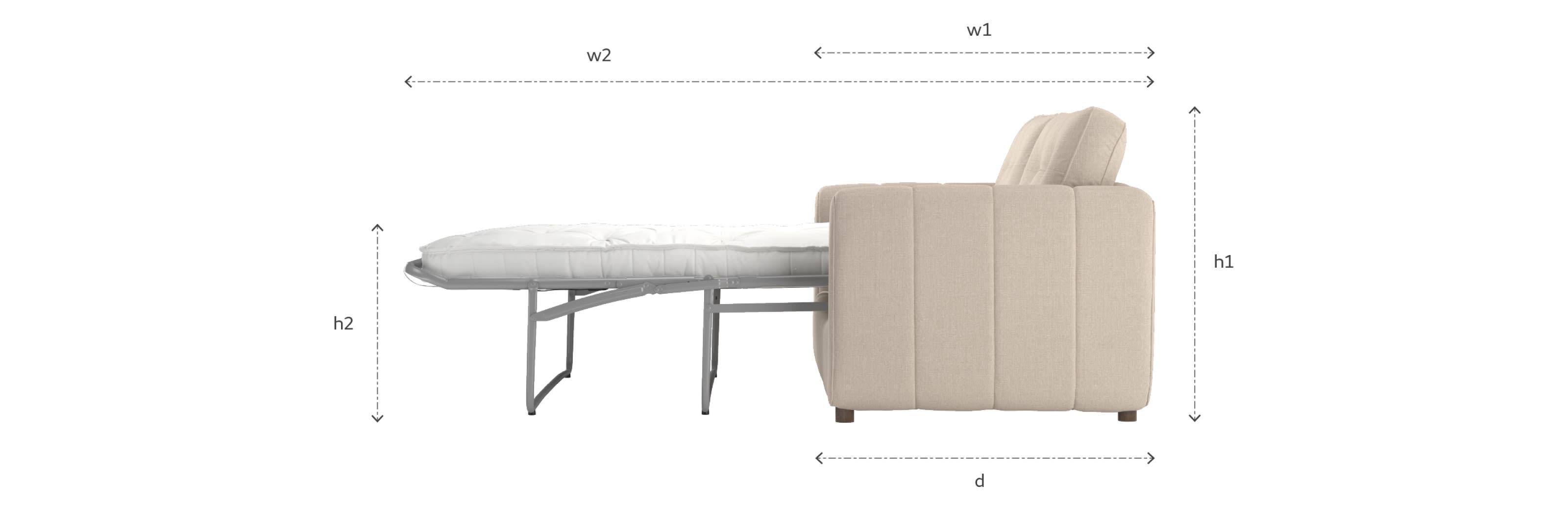 sofa bed measurements